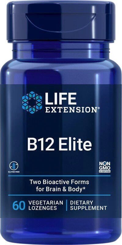 Pastilha vegetariana Life Extension B 12 Elite 60 - Imagem 1 de 1