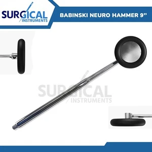 "Instrumentos quirúrgicos de diagnóstico grado alemán Babinski Rabiner Hammer 9" (22,9 cm) - Imagen 1 de 8