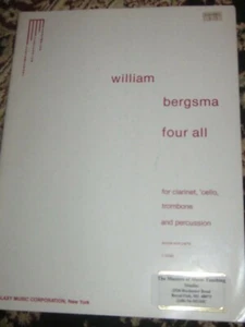 William Bergsma Four All - Quartet for Clar., Trombone, Cello & Perc. - Picture 1 of 1