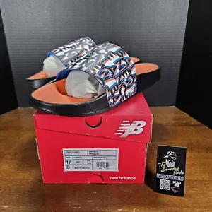 New Balance 200 diapositivas negras/naranja/azules para hombre - talla 17D - SMF200MO - Imagen 1 de 8