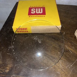 NOS Stewart Warner Gauge Glass 4.5" Lens 416210 - Foto 1 di 2