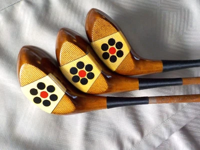 De colección Wilson Ryder Cup Elegante Cara Madera Palos de Golf Driver Brassie Cuchara Foto 1 de 4