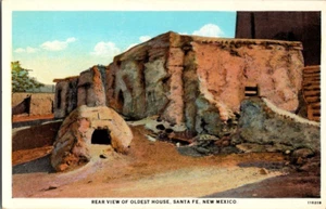 Oldest house in Santa Fe New Mexico rear view postcard a108 - Picture 1 of 2