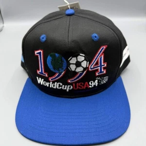 Vintage World Cup USA Hat Men 1994 Soccer Sweden Twins Enterprise Snap Back New - Imagen 1 de 8