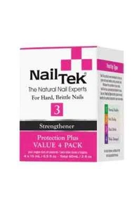 Fortalecedor Nail Tek Protection Plus 3 - Pack de 4 botellas 0,5 # 55810 - Imagen 1 de 1