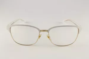 Rare Authentic Gucci GG 4272 2CM 54mm White Gold Frames Glasses Italy - Picture 1 of 5