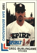 1989 San Bernardino Spirit Best #5 Greg Burlingame
