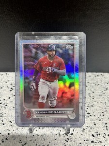 2022 Topps Series 1 XANDER BOGAERTS #8 RAINBOW FOIL PARALLEL Boston Red Sox