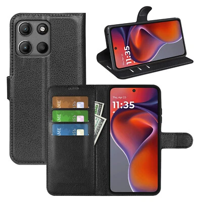 BETTERFON Handy Tasche Motorola Moto G15 / G15 Power, Handyhülle Wallet Flip Cover Etui