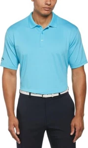 Callaway Men's Solid Opti-dri Short Sleeve UPF 50 Golf Polo Shirt Blue S-4XL - Picture 1 of 3