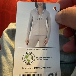 Member’s Mark Ladies Favorite Soft Jacket Size XXL Light Grey Heather NWT - Picture 1 of 2