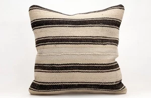 Kilim Pillow Cover, 20x20 in, Decorative Sofa Cushion, Handmade Boho Pillow - Picture 1 of 4