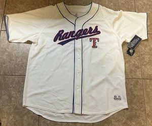 Texas Rangers Herren True Fan Stitched Trikot Größe 2XL Neu Mit Etikett - Bild 1 von 8