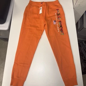 Polo Sport Ralph Lauren Fleece Jogger Jogginghose Amalfi Rot Rosa Logo - Größe S - Bild 1 von 5