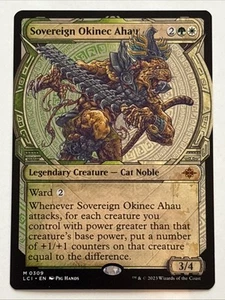 Magic The Gathering The Lost Caverns of Ixalan Sovereign Okinec Ahau Showcase 0309 casi nuevo mítico - Imagen 1 de 2
