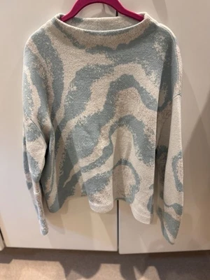 Jersey tejido Sleeping On Snow (Anthropologie) mezcla de lana cachemir azul/beige M Foto 1 de 4