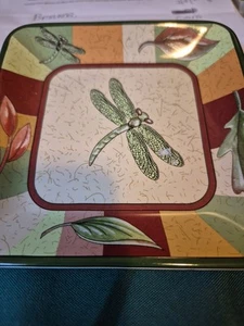 Partylite Libelle Tablett Teller Natures Pillar Tray 5" eckig - Bild 1 von 2