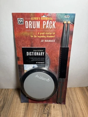 Alfred‘s Rudimentary Drum Pack Drum Dictionary Learning Kit Teaching Sticks NEW - Image 1 of 3