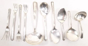 10 Fine Arts Prozession .925 Sterling Silber Silberbesteck Gabeln & Löffel - Bild 1 von 13