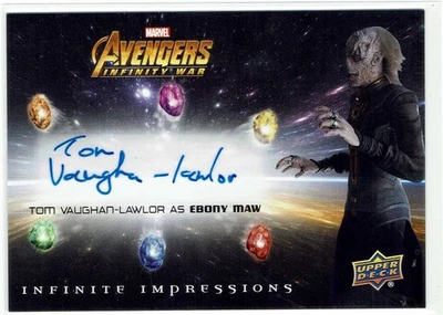 Avengers Infinity War 2018 Marvel Auto Autograph II-EM Tom Vaughan-Lawlor Ebony - Image 1 of 4