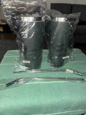 2 NEW Vitamix Double-Wall Insulated Stainless Steel Tumblers 24oz W/2Straws - Image 1 of 3