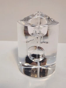 1 Towle Like Full Lead Crystal Candle Stick Holder Heavy Great Condition - Picture 1 of 9