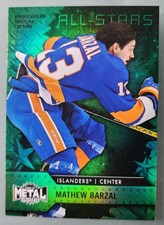 Mathew Barzal 2020-21 Metal Universe ⭐PRECIOUS METAL GEMS GREEN⭐ ALL~STARS ☘6/10
