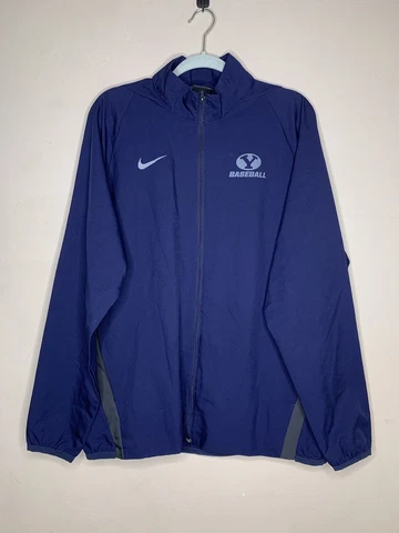 Brigham Young University BYU Cougars Baseball Nike Dri-Fit Jacket Size XL Cover