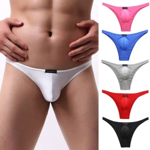 Men Sexy G-string Briefs T-back Panties Bikini Erotic Thongs Breathable Comfort - Picture 1 of 29