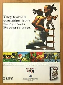 Virtua Fighter Kids Sega Saturn 1996 Vintage Poster Ad Art Print Official Promo