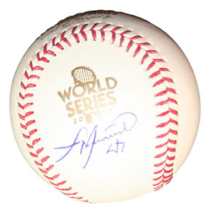 Francisco Liriano Signed 2017 WS Baseball Autographed Astros PSA/DNA AL87885
