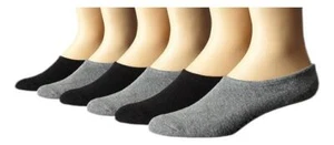 Converse Men's 6-Pack Chucks Socks Grey/Black - Picture 1 of 1