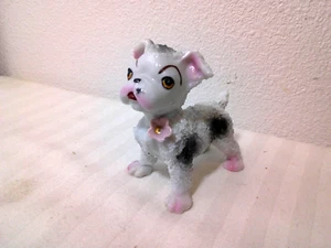FIGURA DE CACHORRO PERRO CERÁMICA ESPAGUETI VINTAGE HECHA EN JAPÓN - Imagen 1 de 4