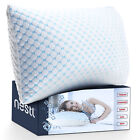 Memory Foam Cooling  Pillow Heat and Moisture  Reducing Ice Silk and  Gel Infused