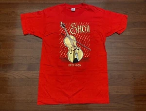 NEW VINTAGE 1980's SHOJI TABUCHI THEATRE T SHIRT MENS LARGE RED BRANSON 80's L e - Picture 1 of 5