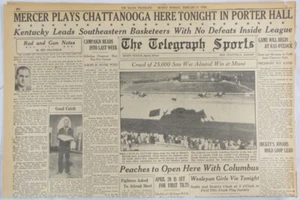 Vintage 1938 WAR ADMIRAL Wins Horse Race Newspaper - Picture 1 of 5