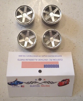 Vintage Rc HPI Micro RS4 Wheels Silver Spoke 1/18 Never Installed - Image 1 of 3