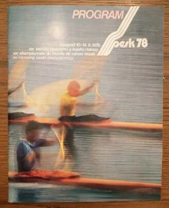 PESK 78 program XIV canoeing world championship Belgrade Yugoslavia - Picture 1 of 12