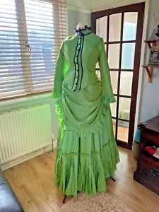 Victorian Day Dress. Civil War Dress, Bustle dress, Period Costume, Gilded Cage - Picture 1 of 7