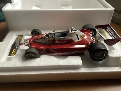 Hot Wheels Elite Niki Louda Ferrari 312 T2 Monaco GP 1976 1:18 Diecast Model Car - Image 1 of 4