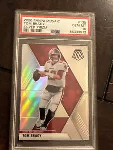 Panini Mosaic Tom Brady Silver Prizm 2020 PSA 10 - Imagen 1 de 2