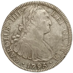 España. Carlos IV. 8 Reales. 1795. Mexico. FM. - Picture 1 of 2