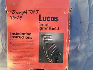 Coil on inner wing Set of 5 Triumph TR7 ** LUCAS PLUG LEAD SET ** Later cars