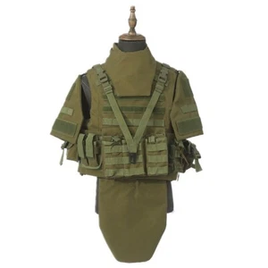 Russian Bulletproof Tactical Vest Shoulder And Crotch Protection Suit sz - Picture 1 of 25