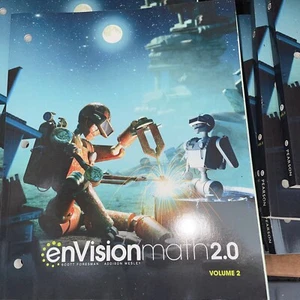 7th enVision Math 2.0 Volume 1&2 Grade 7 Student Books Common Core Pearson 2017 - Picture 1 of 2