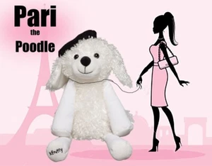 Retired Scentsy Buddy PARI The Poodle 16 Inch w/ Pineapple Sorbet Sent Pak - Picture 1 of 3