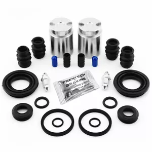2x Rear Brake Caliper Repair Kits & Pistons For Nissan Pulsar GTi-r N14 - Picture 1 of 8