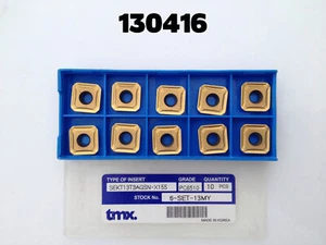 SEKT 13T3 AGSN- X155 PC6510 New Full Package of 10 tmx. Tungsten Carbide Inserts - Picture 1 of 3