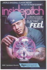 TB Rays Inside Pitch Magazine 2023 Issue #2 Jose Siri with Pocket Schedule - Picture 1 of 2