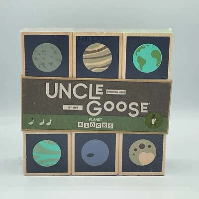 Uncle Goose Planet Blocks - Made in The USA - Educational Wooden Blocks Space - Image 1 of 2